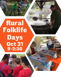 Stephen Foster Folk Culture Center Rural Folklife Days | October 31st 9am - 2:30pm