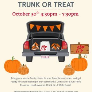 ChickFila Wells Road Trunk or Treat