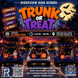 Ridgeview High School Trunk or Treat