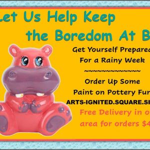 Arts Ignited: Paint On Pottery To-Go Kits