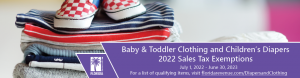 Baby & Toddler Clothing and Diapers Tax Free