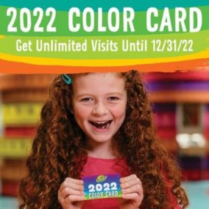 Crayola Experience Orlando Color Card 2022