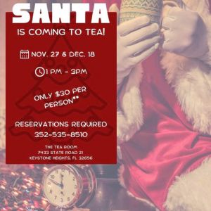 Tea with Santa at The Tea Room Keystone Heights
