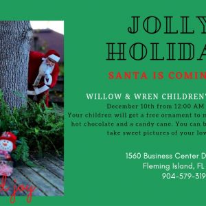 Santa Visits Willow & Wren Children's Boutique