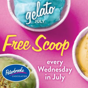 FREE Gelato at Peterbrooke Every Wednesday in July