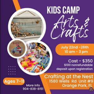 Crafting At The Nest Summer Camp