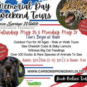 Carson Spring Wildlife Memorial Day Tours