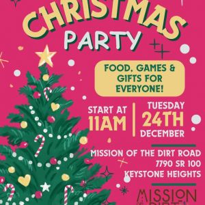 Christmas Eve Party at Mission of the Dirt Road