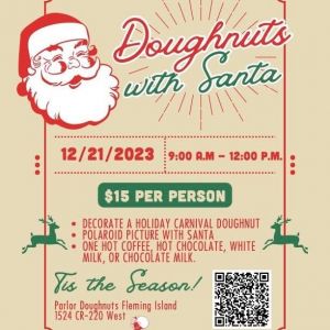 Doughnuts with Santa at Parlor Doughnuts