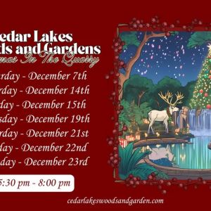 Christmas In The Quarry Cedar Lakes Woods and Gardens