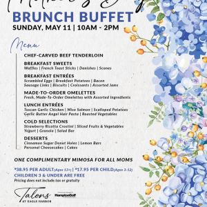 Talons Restaurant Mother's Day Brunch