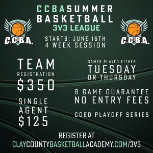 Clay County Basketball Academy 3v3 Summer League