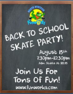 Back To School All Night Skate at Skate Station