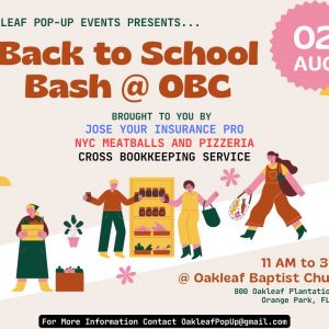 Oakleaf Baptist Church Back to School Bash
