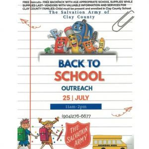 The Salvation Army of Clay County Back to School Event