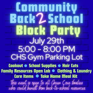 Clay High Back-to-School Block Party
