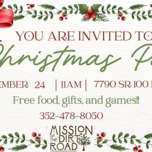 Christmas Eve Party at Mission of the Dirt Road