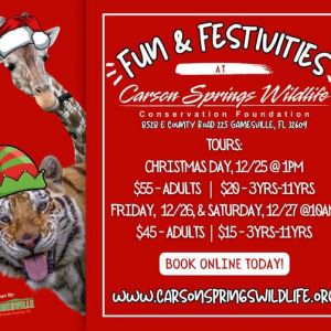 Christmas Tours at Carson Springs Wildlife Conservation
