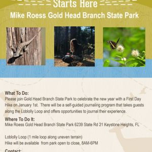 First Day Hike at Mike Roess Gold Head Branch State Park