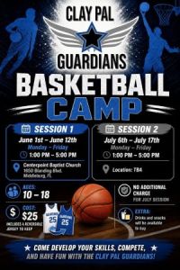 Clay PAL Basketball Camp